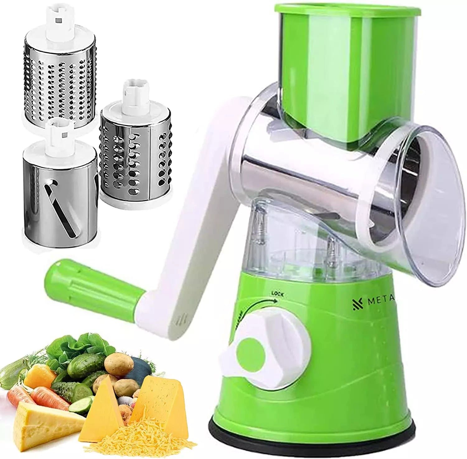 Minzzo™ Multi-Blade Rotary Vegetable Cutter by | Simplify Your Cooking Process